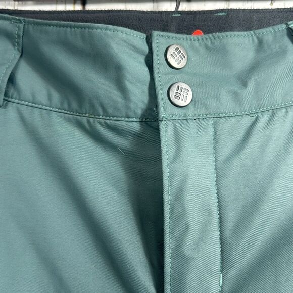 Columbia Insulated Arctic Trip Snow Omni Tech Waterproof Green Winter Pants - Picture 5 of 16